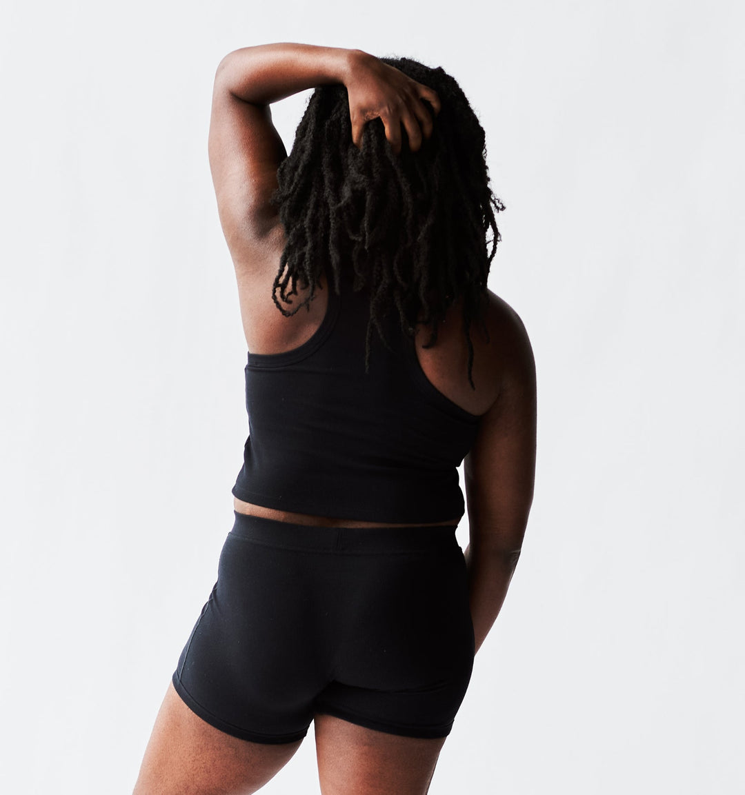 Bamboo Rib Bra Top - Black