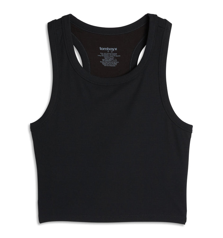 Bamboo Rib Bra Top - Black