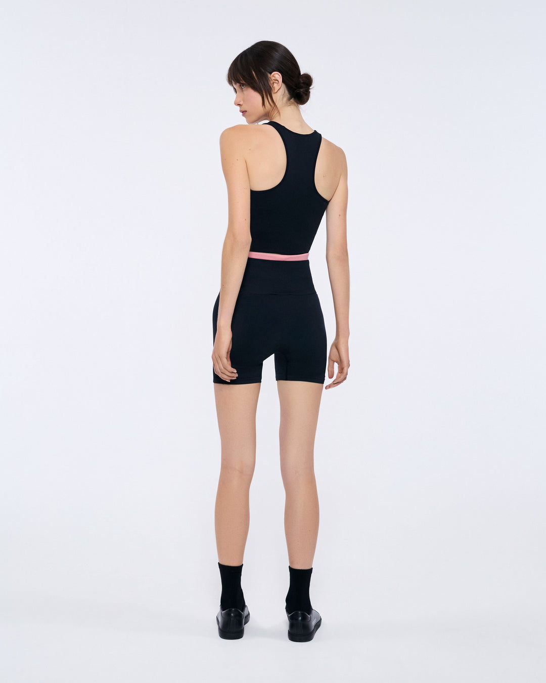 Womens 99% Bio-Based Compressive Shorts—Black