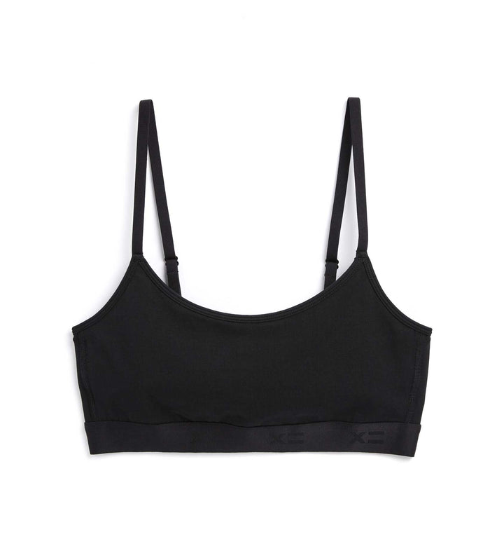 Low Cut Soft Bra - X= Black