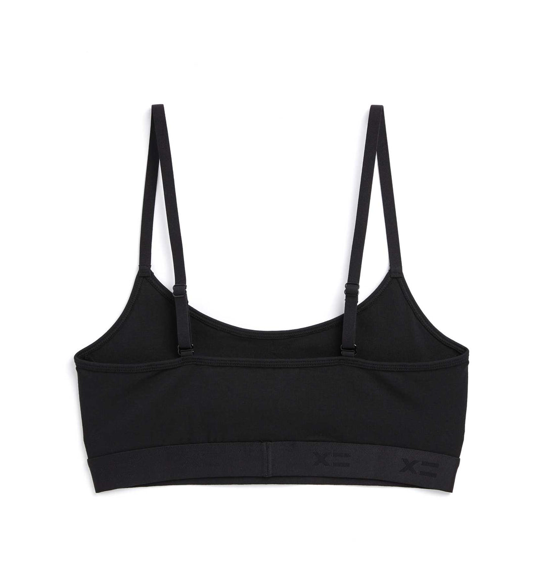 Low Cut Soft Bra - X= Black