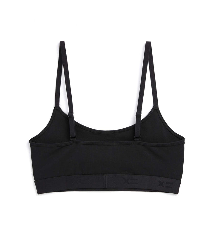 Low Cut Soft Bra - X= Black