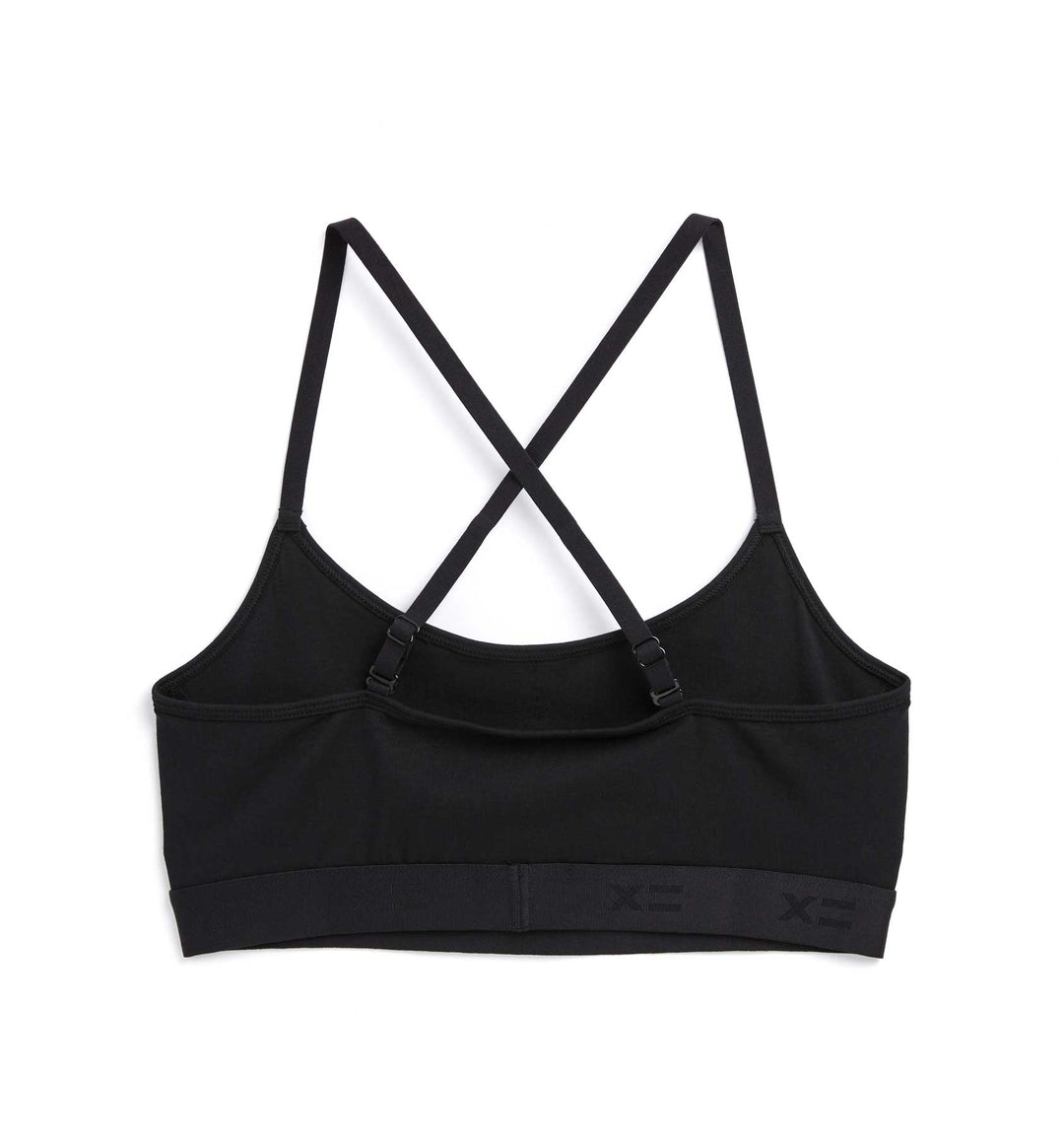 Low Cut Soft Bra - X= Black