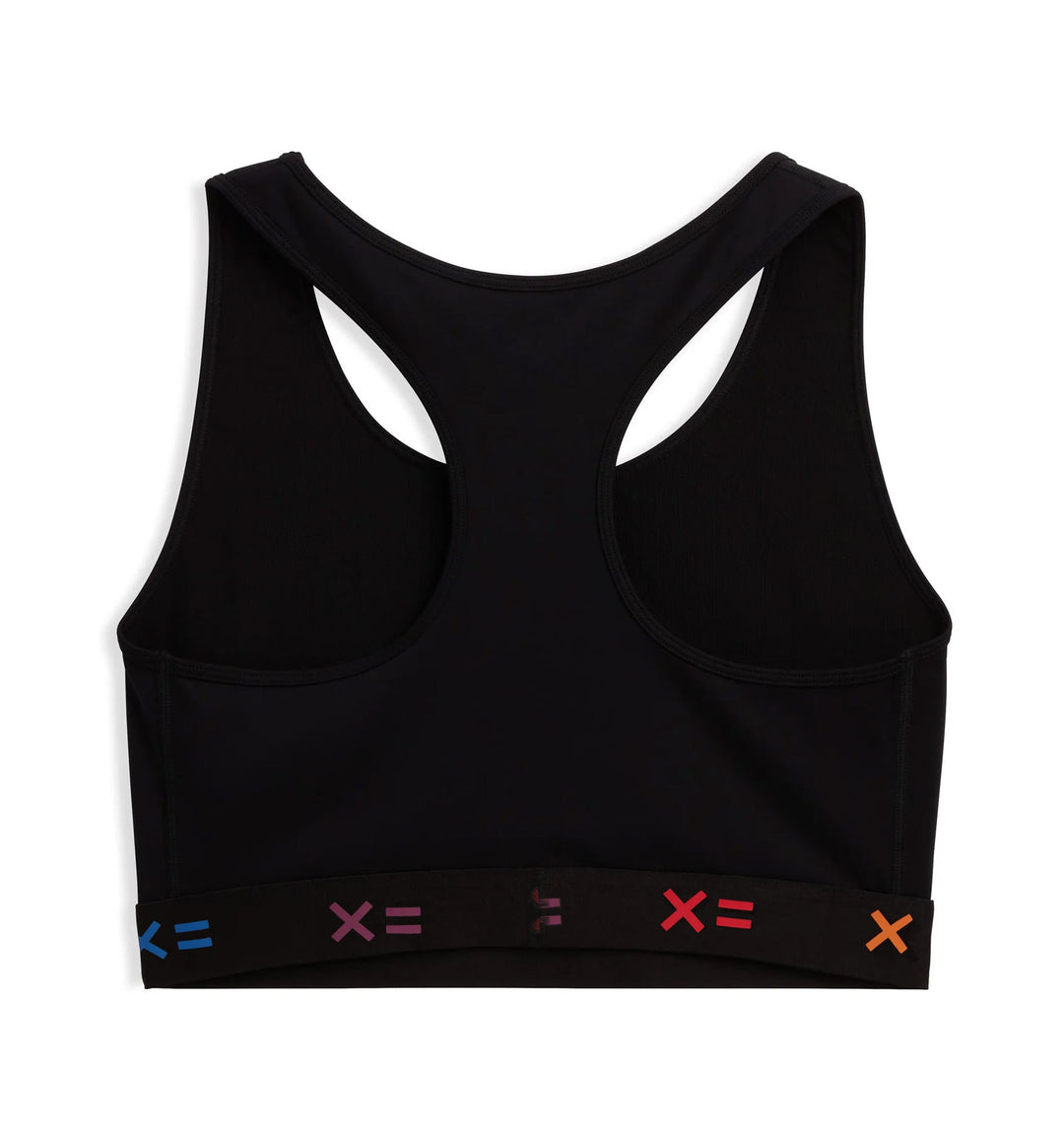 Racerback Compression Top - Black X= Rainbow