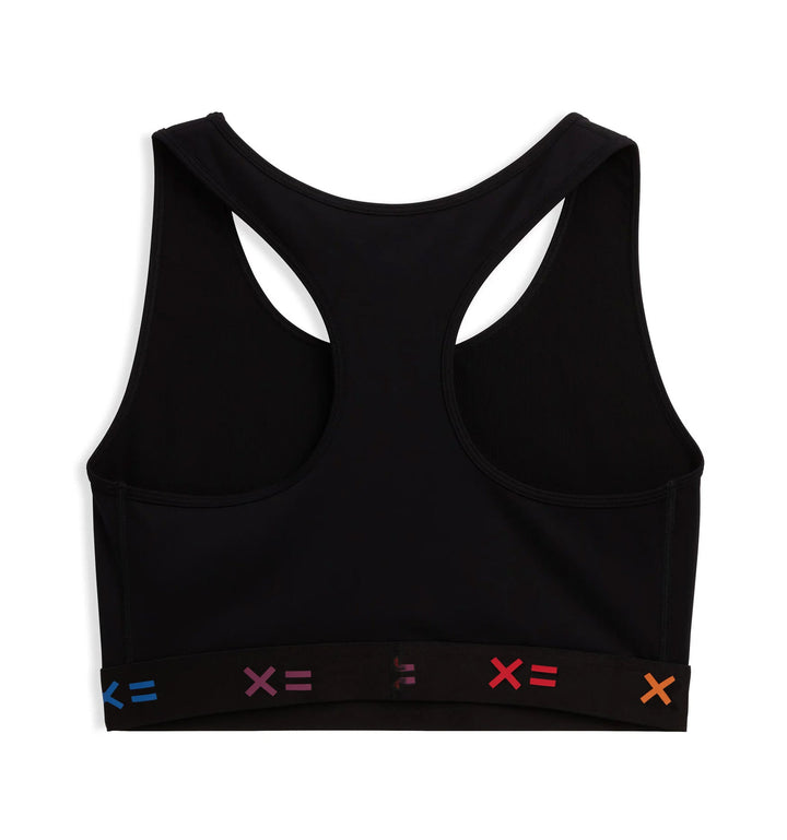 Racerback Compression Top - Black X= Rainbow