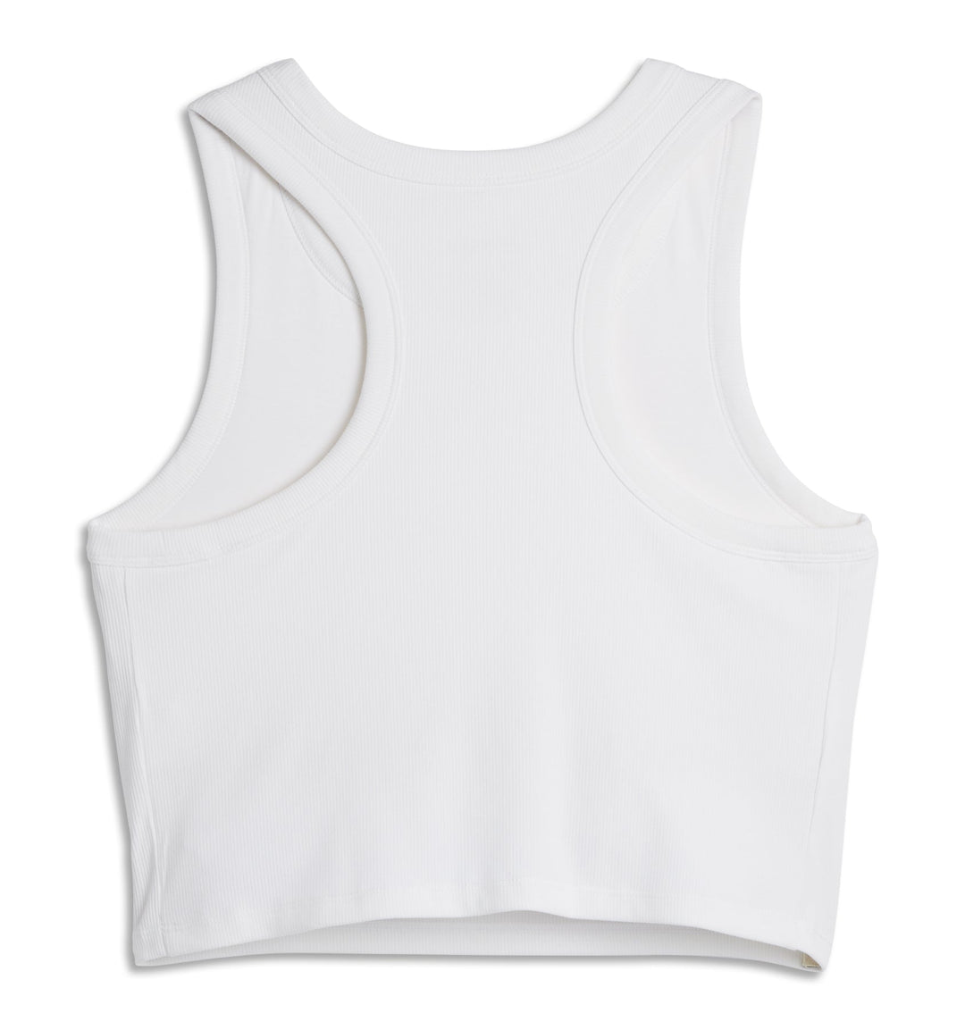 Bamboo Rib Bra Top - Bright White
