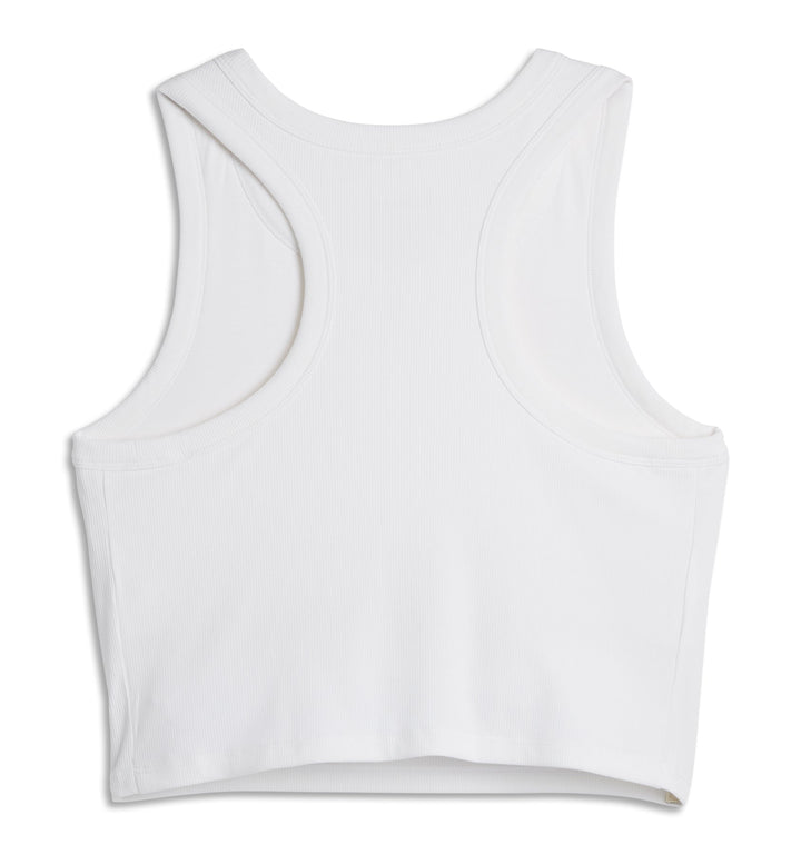 Bamboo Rib Bra Top - Bright White