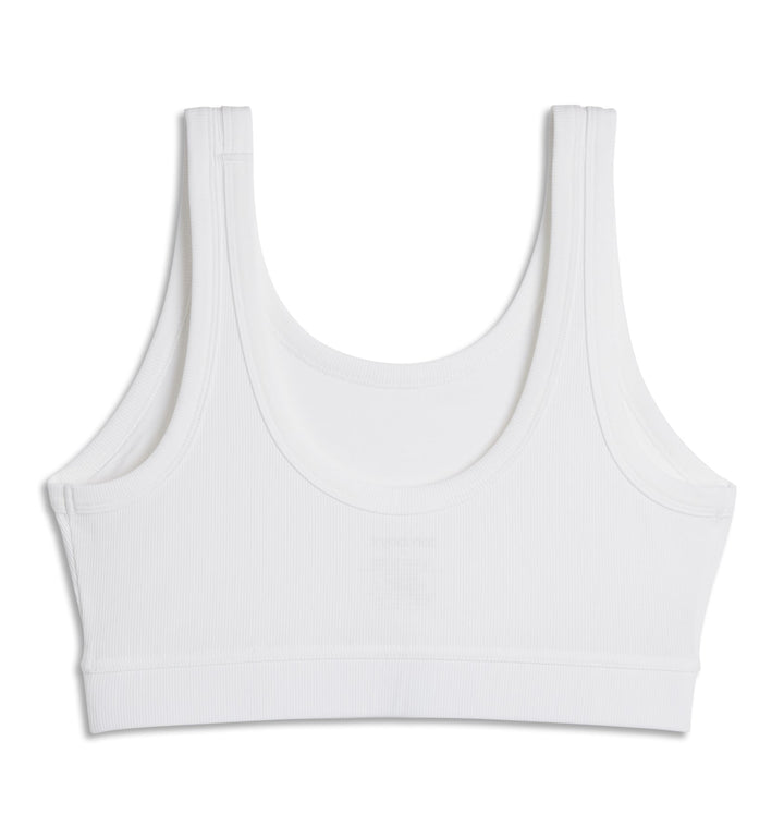 Bamboo Rib Essentials Soft Bra - Bright White
