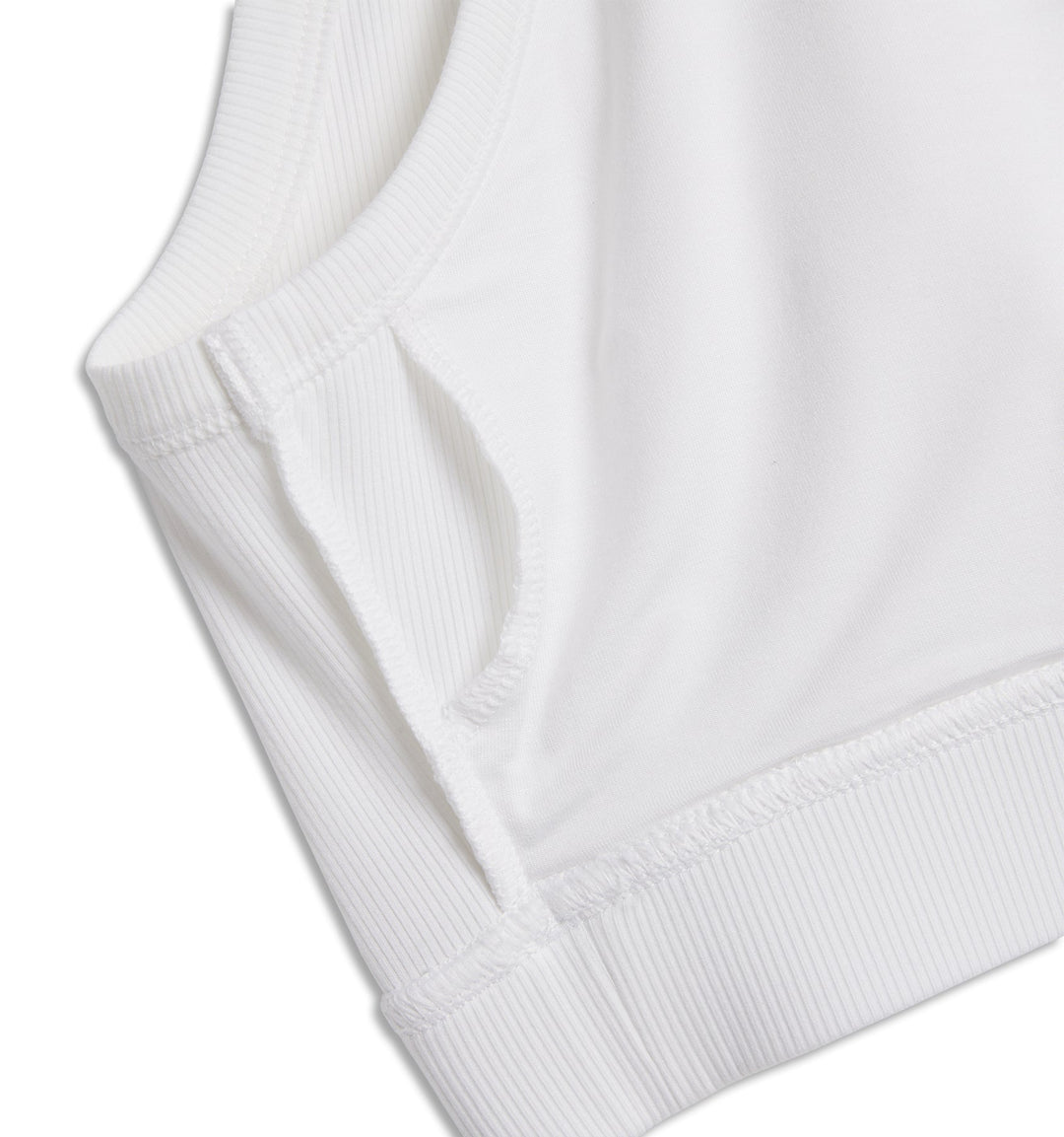 Bamboo Rib Essentials Soft Bra - Bright White