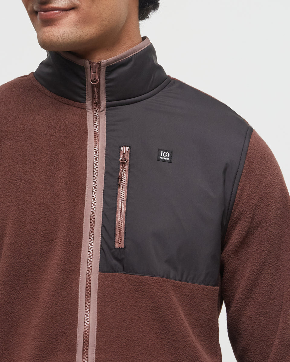 Recycled MicroFleece Contrast Full Zip