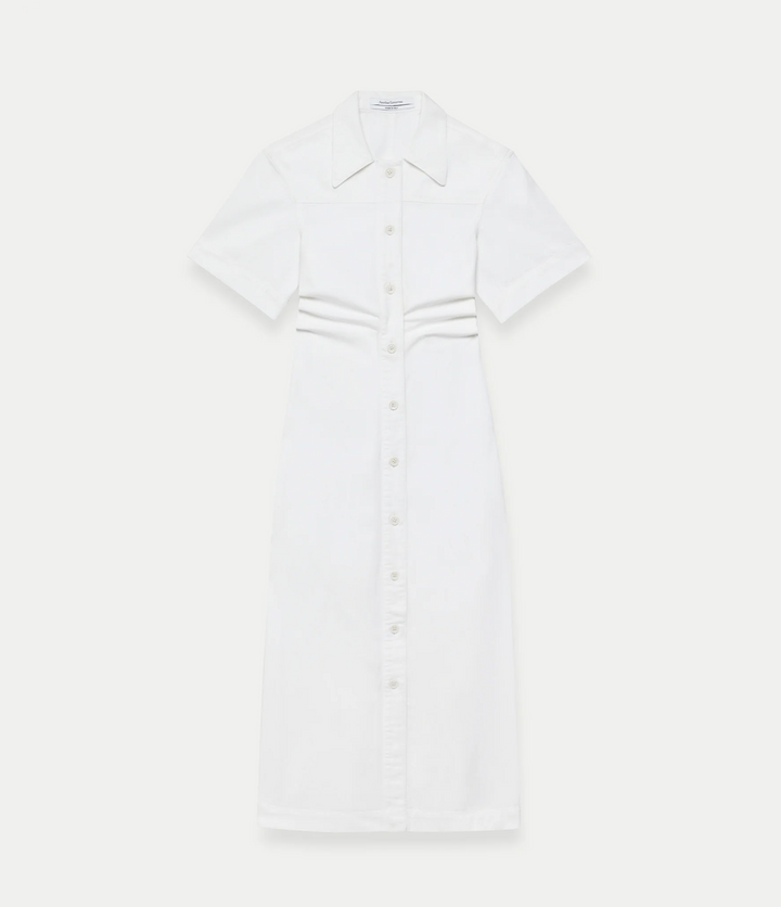Chambray Bias Shirt Dress
