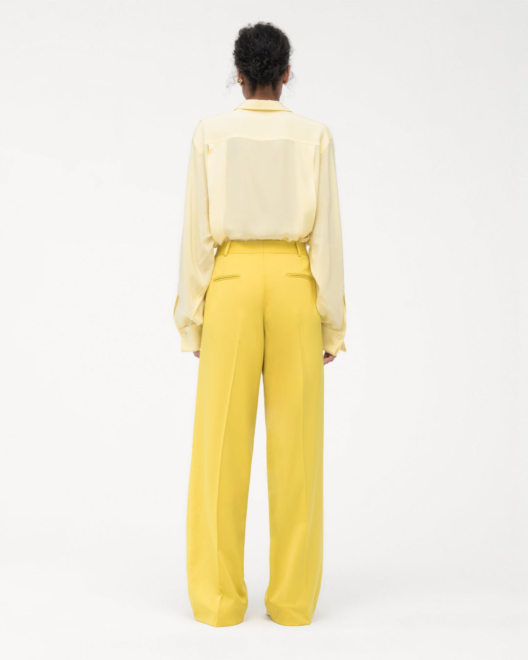 Silk Pleated Wrap Shirt