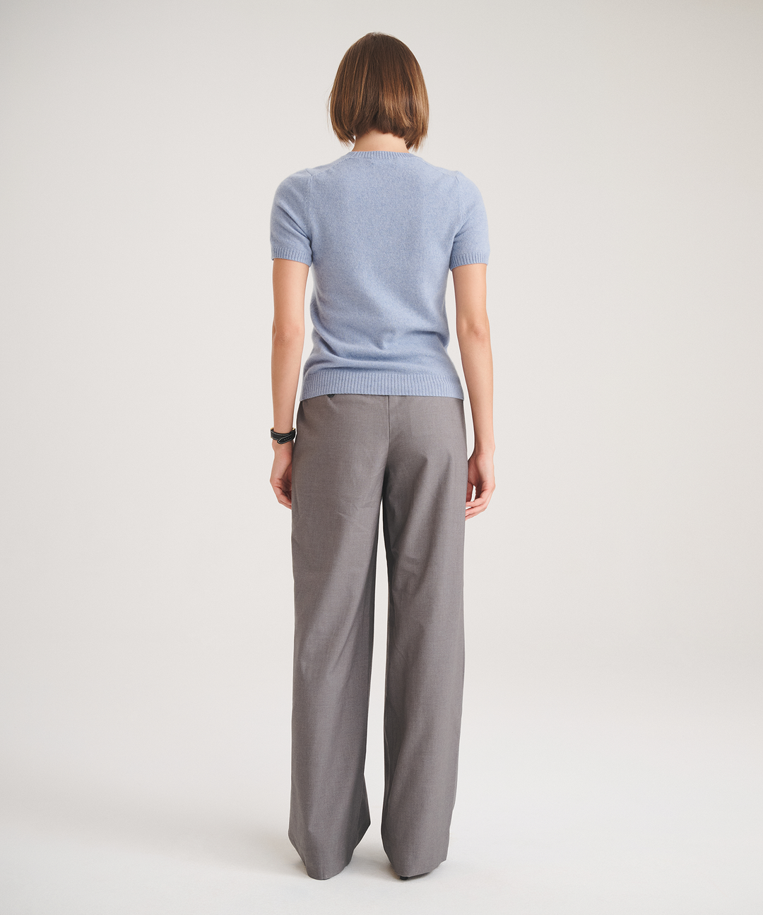 Basic Cashmere Short Sleeve Sweater