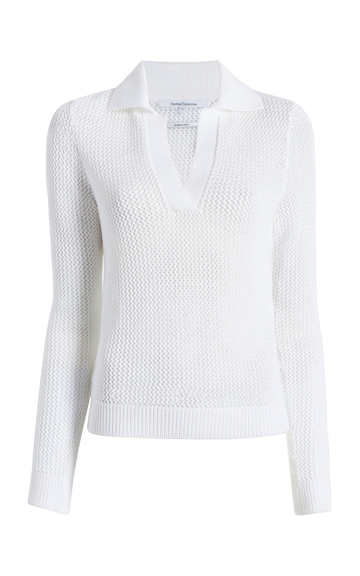 Crochet Polo Sweater - Resale