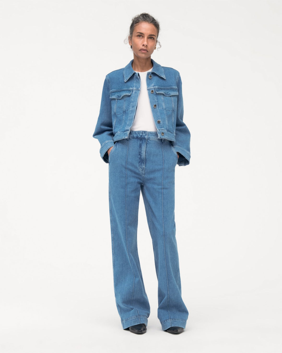 Cropped Denim Jacket