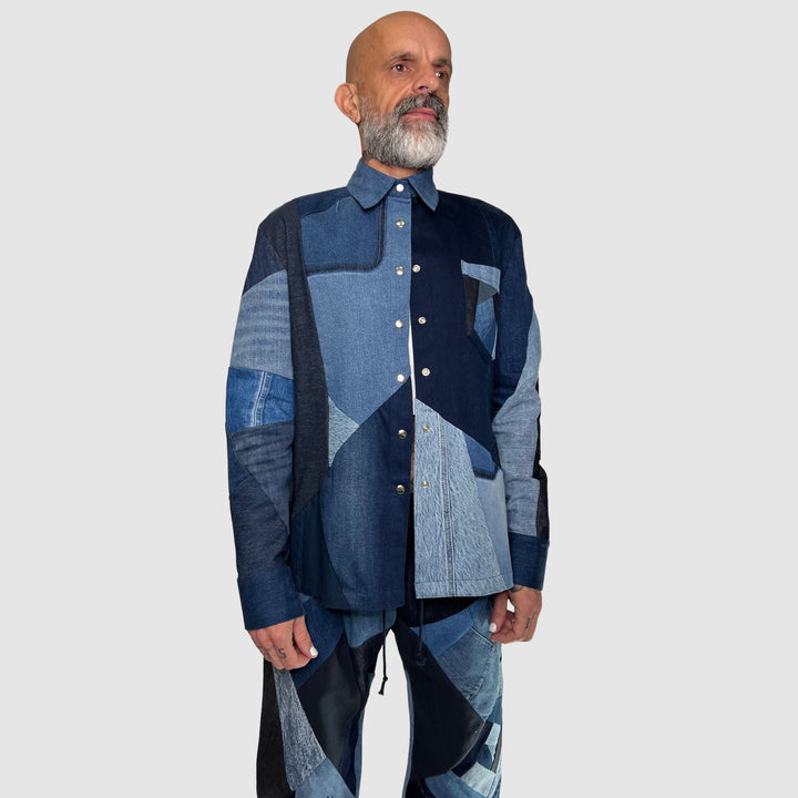 denim long sleeve shirt