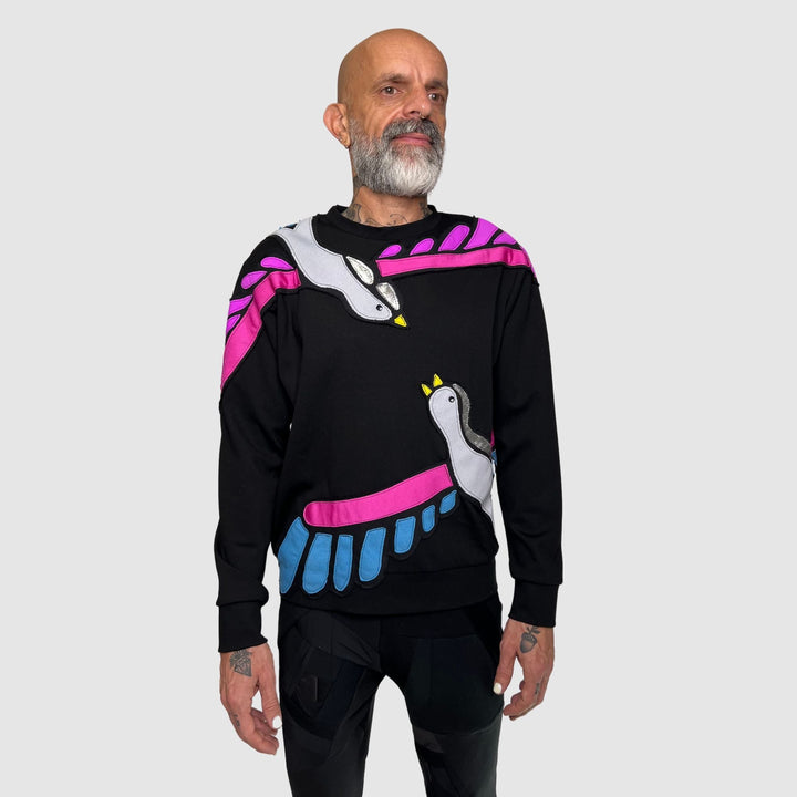 'lovebirds' crewneck sweatshirt