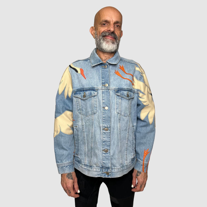 denim 'crane' jacket