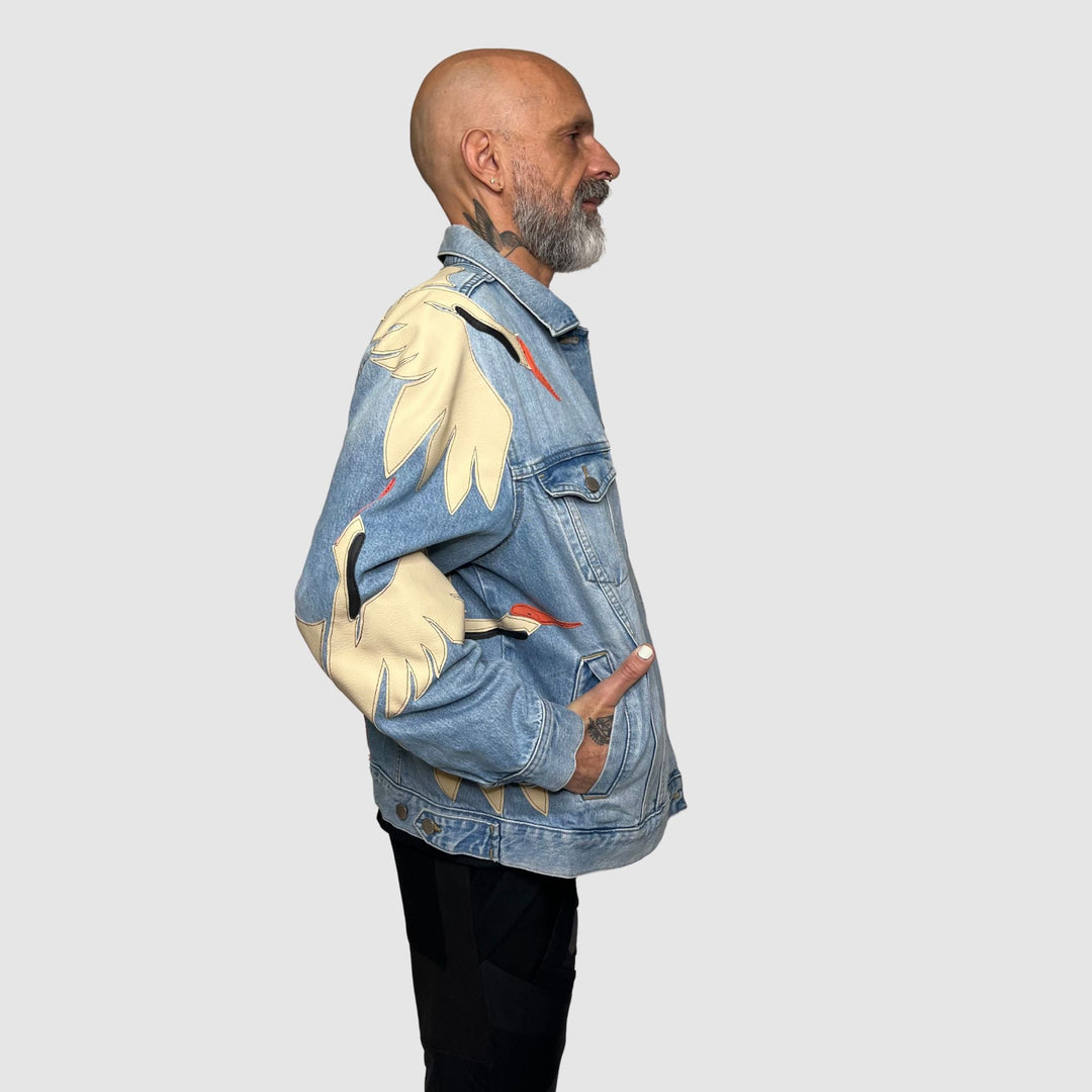 denim 'crane' jacket