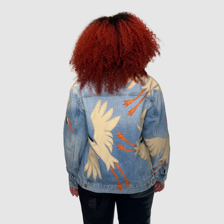 denim 'crane' jacket