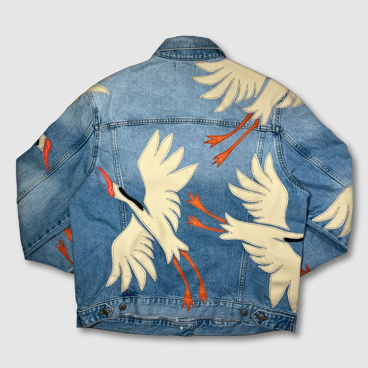 denim 'crane' jacket