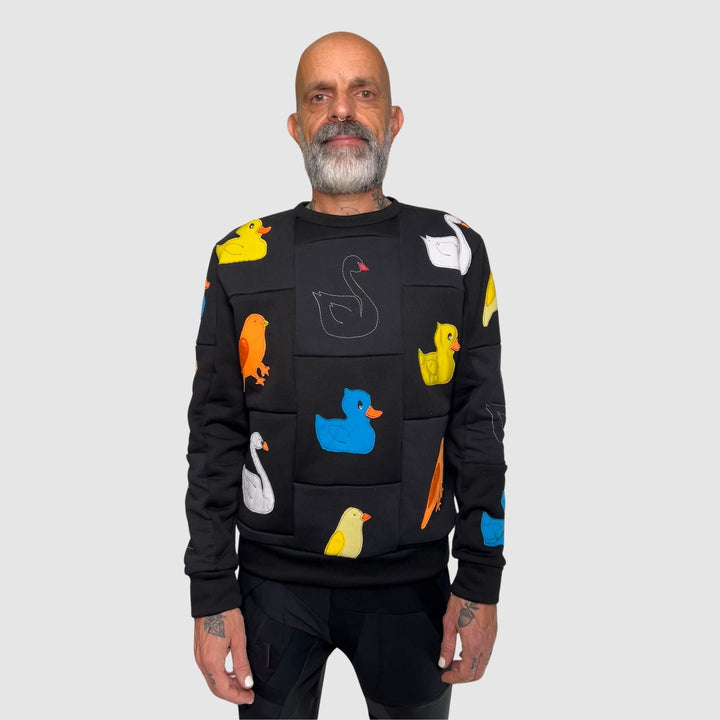 'ugly duckling + the swan' crewneck sweatshirt