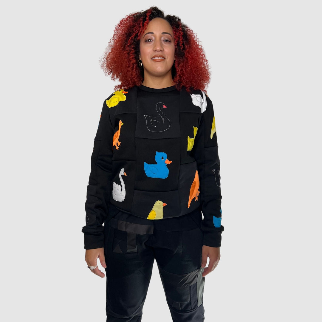 'ugly duckling + the swan' crewneck sweatshirt