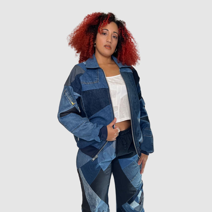 wide leg denim pant