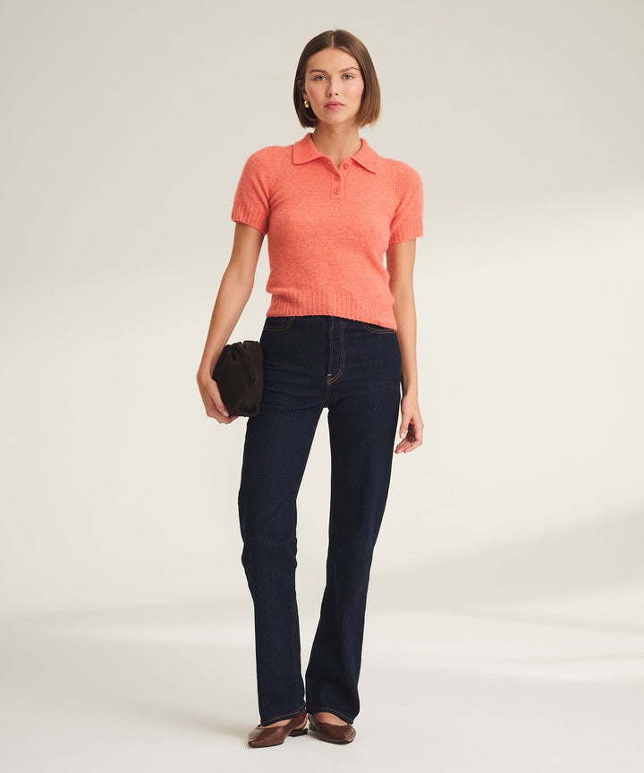Cashmere Featherweight Short Sleeve Polo