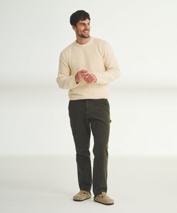 Chunky Cotton Crewneck Sweater