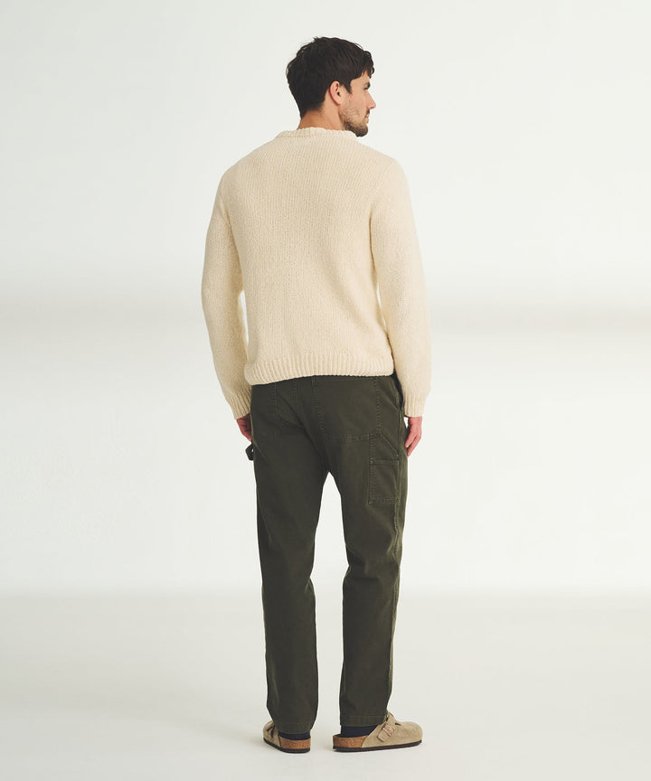 Chunky Cotton Crewneck Sweater