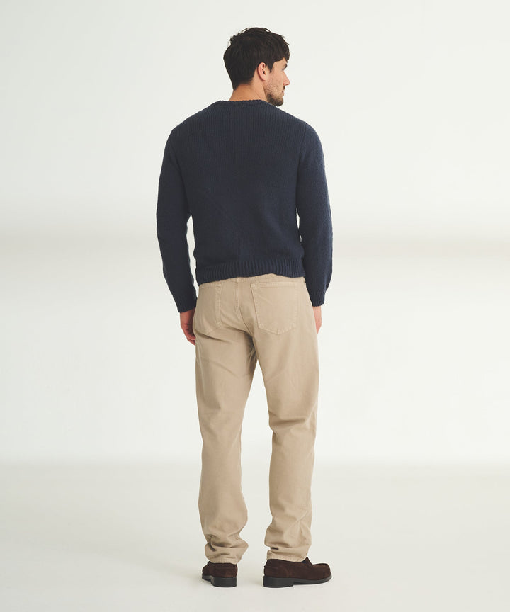 Chunky Cotton Crewneck Sweater