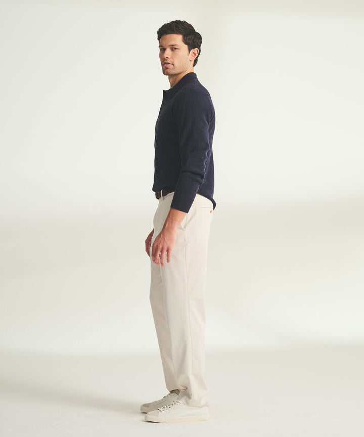 Cotton Cashmere Polo Sweater