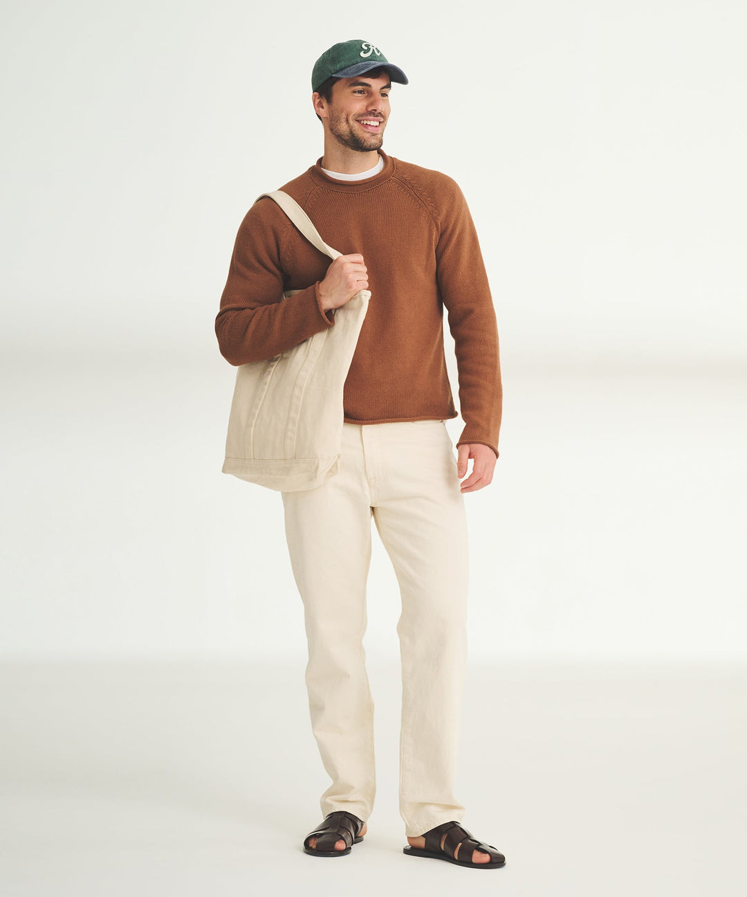 Cotton Relaxed Rollneck Sweater