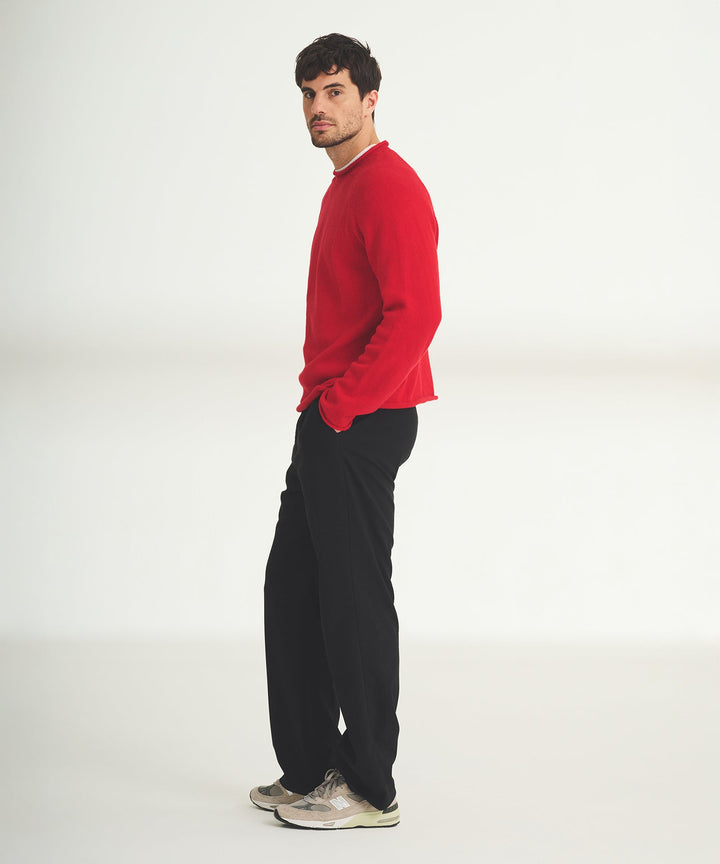 Cotton Relaxed Rollneck Sweater