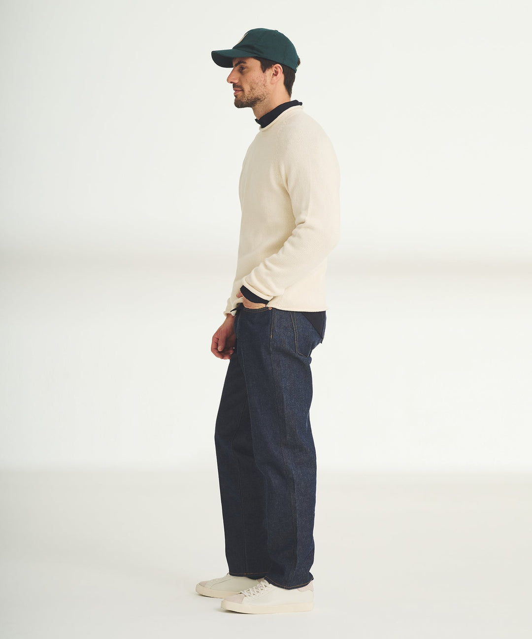 Cotton Relaxed Rollneck Sweater