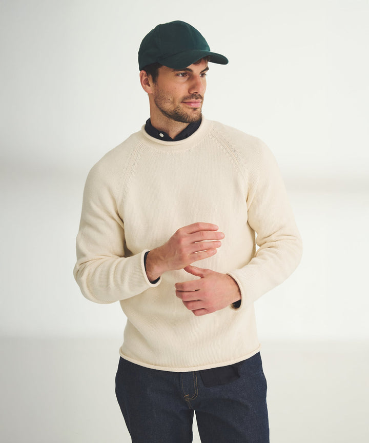 Cotton Relaxed Rollneck Sweater