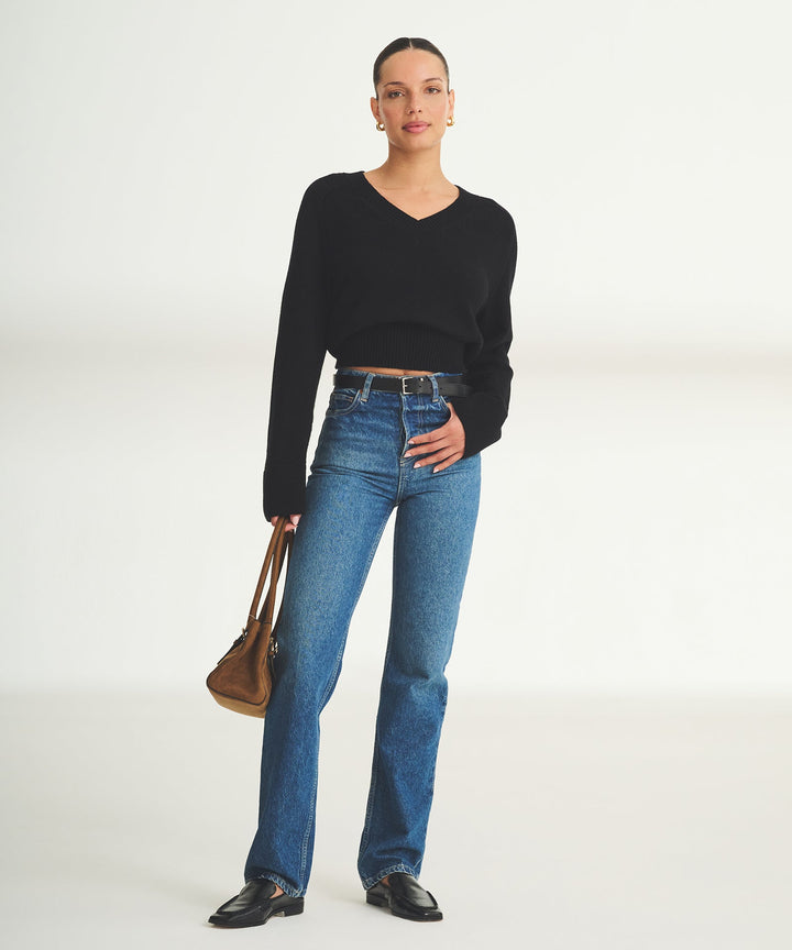 Cotton V-Neck Sweater