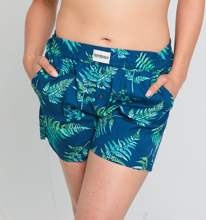 Cotton Woven Boxer - Botanical