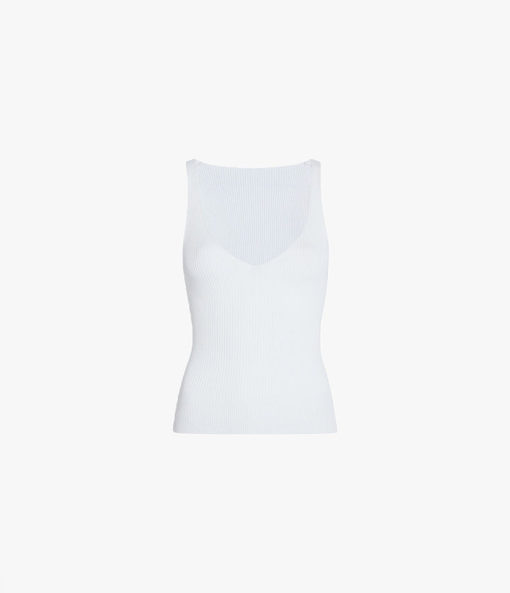 Deep V Tank Knit