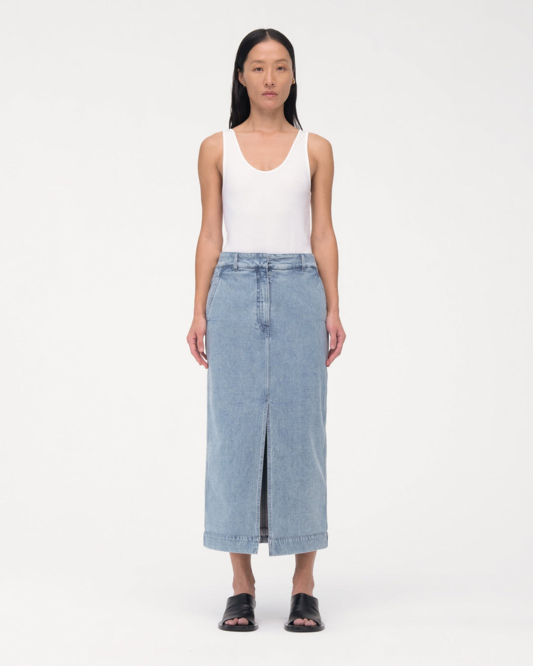 Denim Pencil Skirt