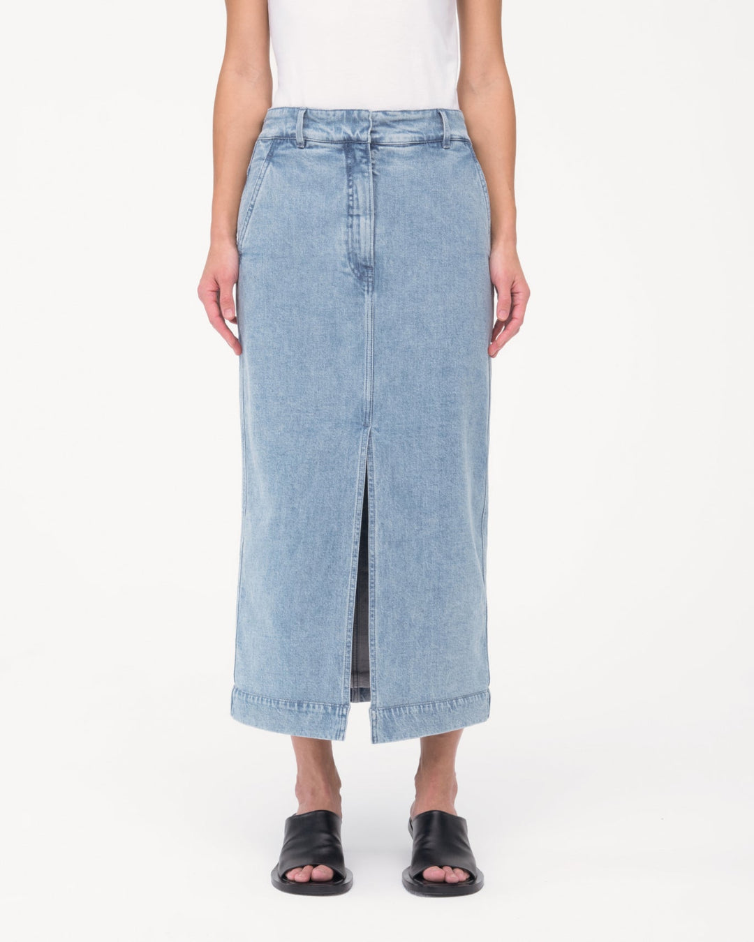 Denim Pencil Skirt