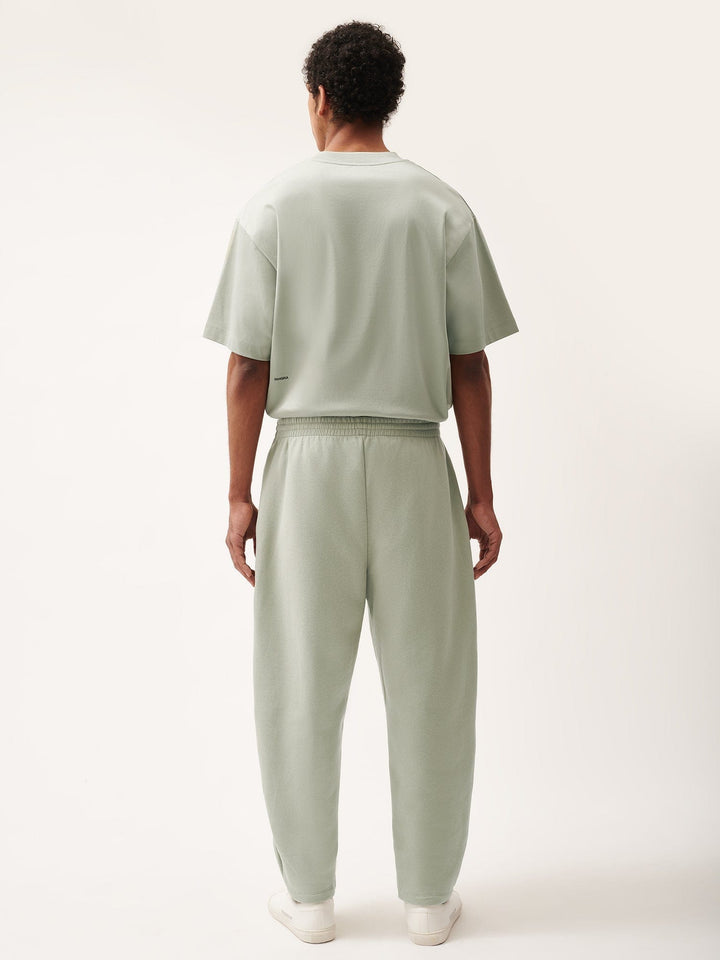 Mens DNA Barrel-Leg Track Pants—moss green