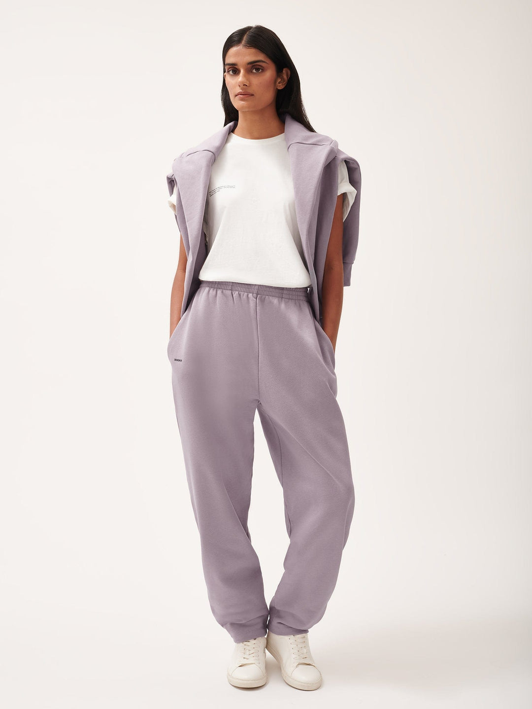 Womens DNA Barrel-Leg Track Pants—raisin purple