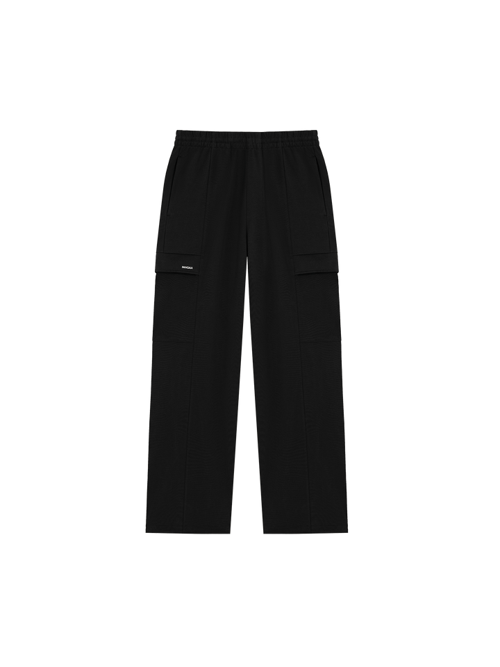 Mens DNA Double Jersey Cargo Trousers—black