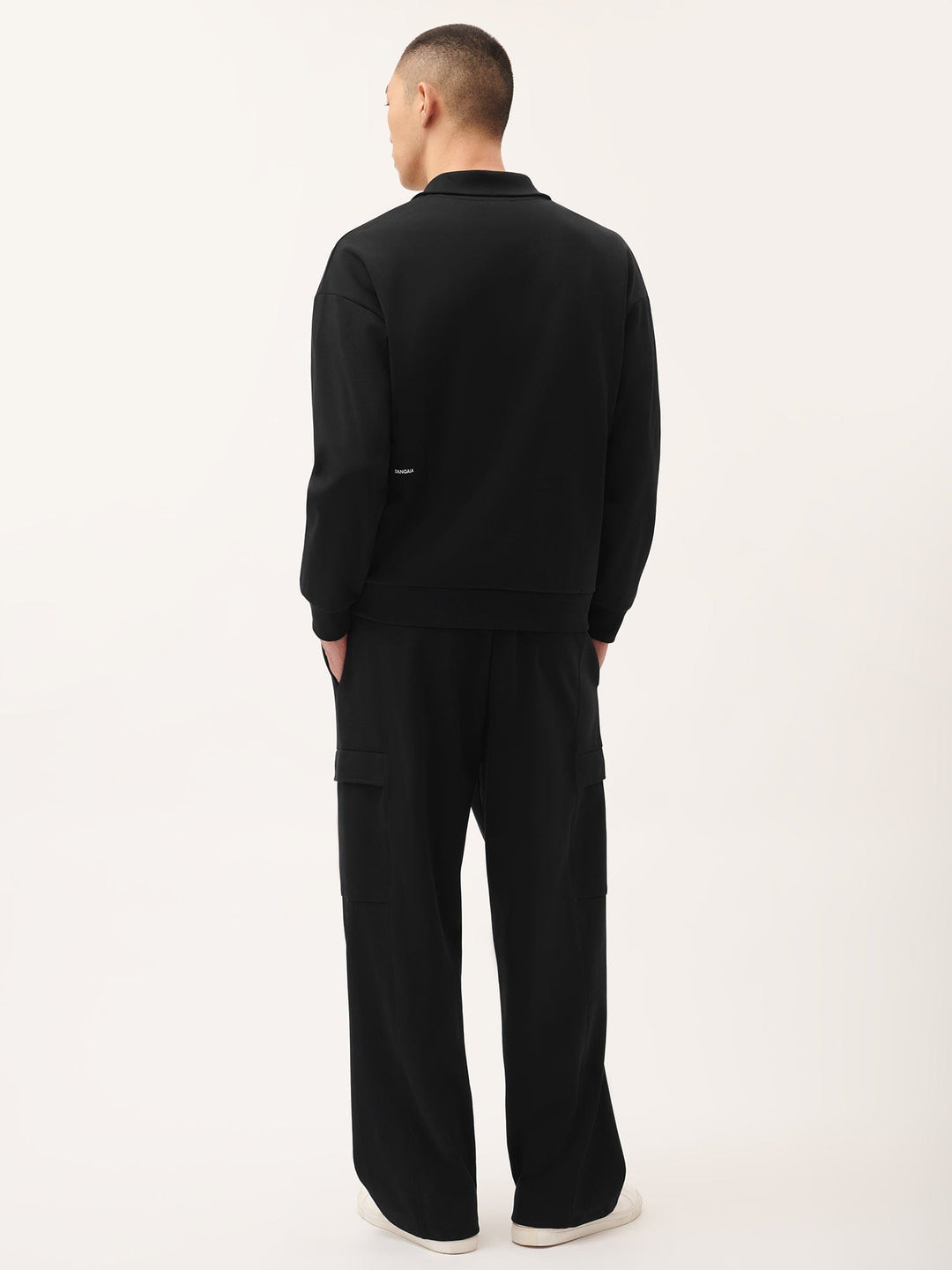 Mens DNA Double Jersey Cargo Trousers—black