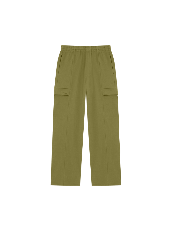 Mens DNA Double Jersey Cargo Trousers—highland green