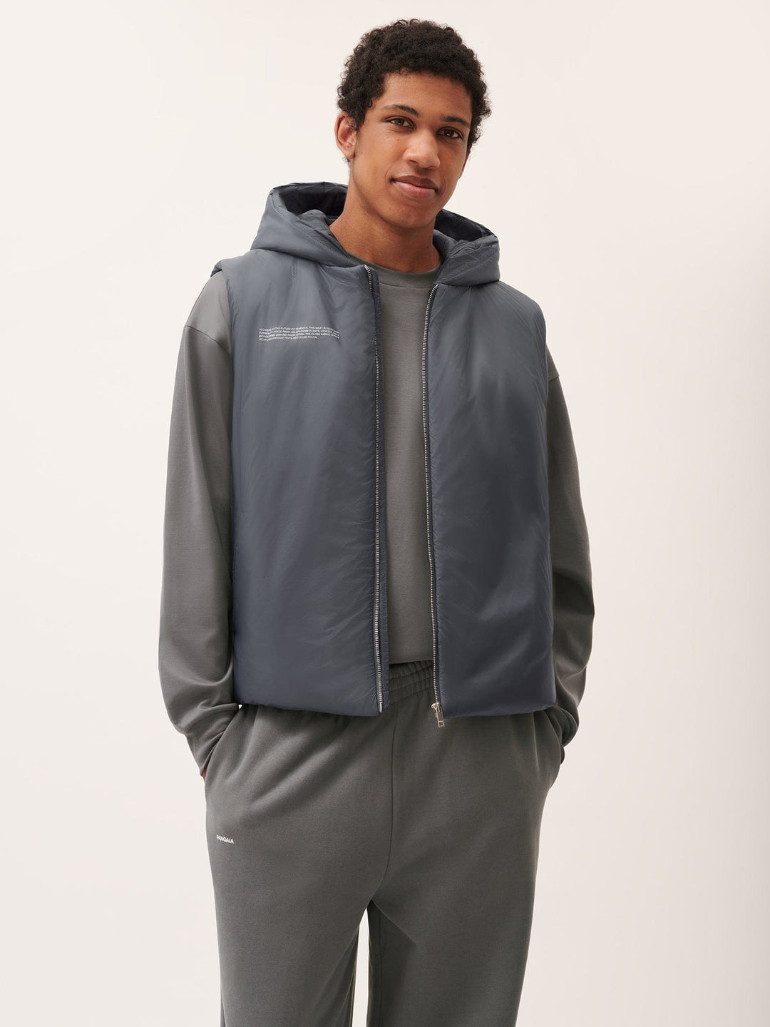 Mens DNA Flower-Warmth Gilet—atmosphere grey