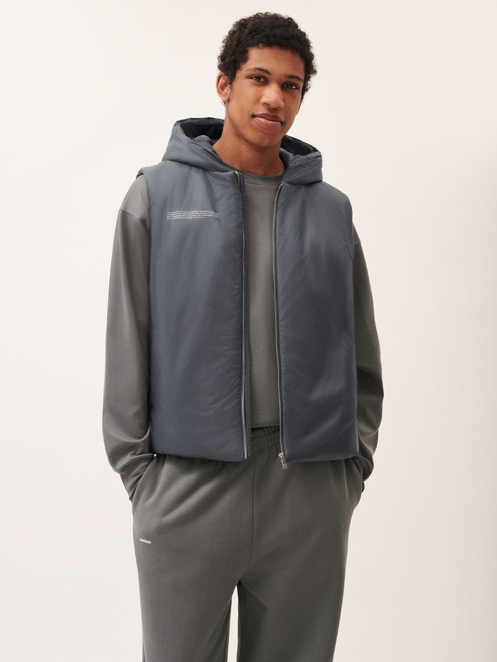 Mens DNA Flower-Warmth Gilet—atmosphere grey