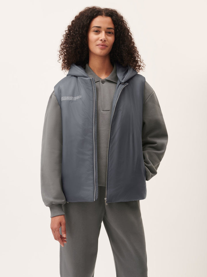 Womens DNA Flower-Warmth Gilet—atmosphere grey